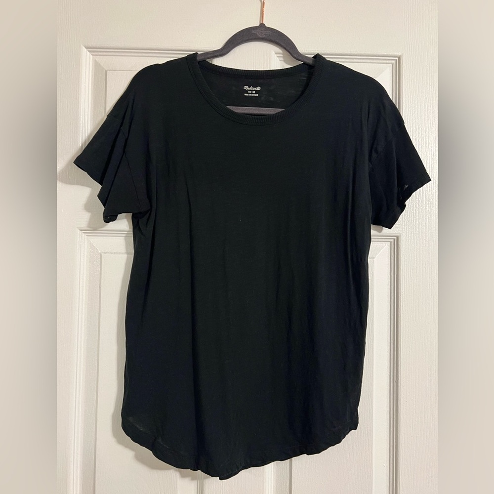 Madewell Black Crew Neck Tee